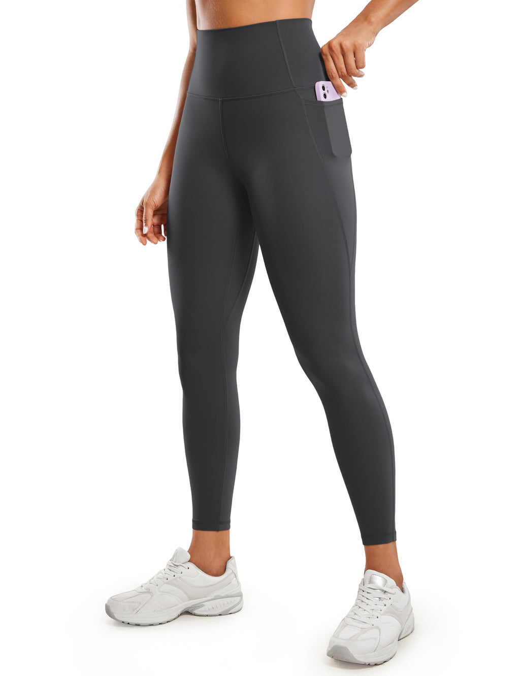 CRZ YOGA Butterluxe Workout Leggings Pockets 25'' - High Waisted Gym Womens Yoga Pants Buttery Soft
