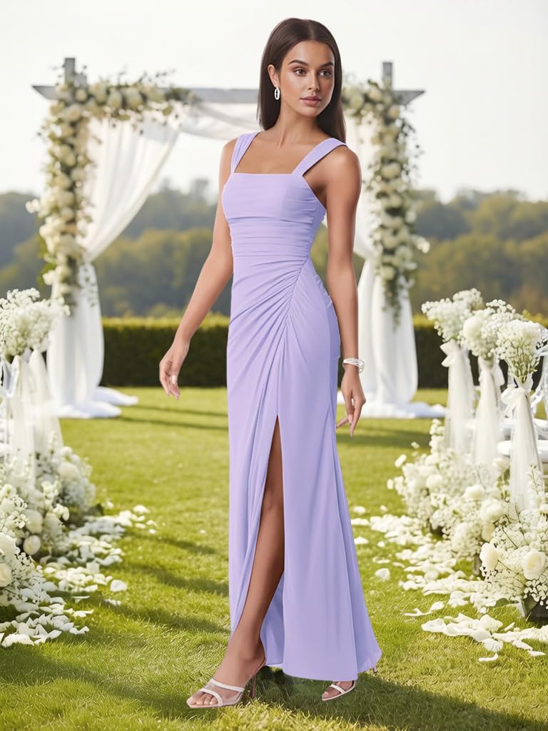 Women Sexy Mesh Tie Low Back Sleeveless Split Ruched Maxi Dress Party Cocktail Long Dress Wedding Guest Dresses