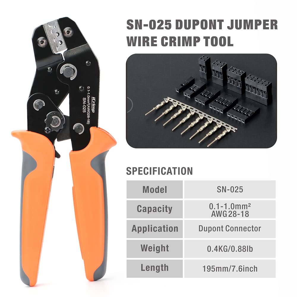iCrimp IWS4 Solar PV Connector Crimping Tools for AWG14-10 (2.5/4/6mm²) Solar Panel PV Cable with Wire EDM Die