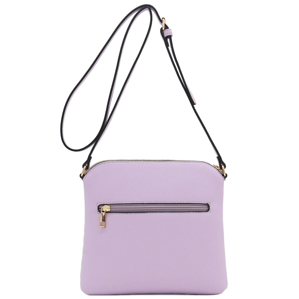 FashionPuzzle Chevron Quilted Medium Crossbody Bag with Tassel Accent
