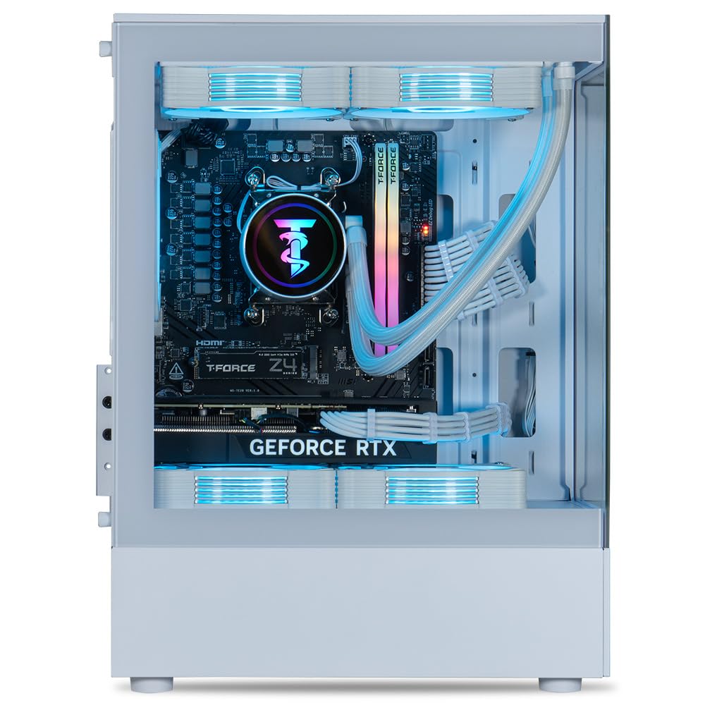 ViprTech Reaper 1.0 Gaming PC - AMD Ryzen 7 8700F (5.0Ghz Turbo), GeForce RTX 5060 Ti 8GB, 16GB DDR5, 1TB SSD, VR-Ready, WiFi BT USB-C, Win 11, Gaming Desktop Computer Prebuilt, Black
