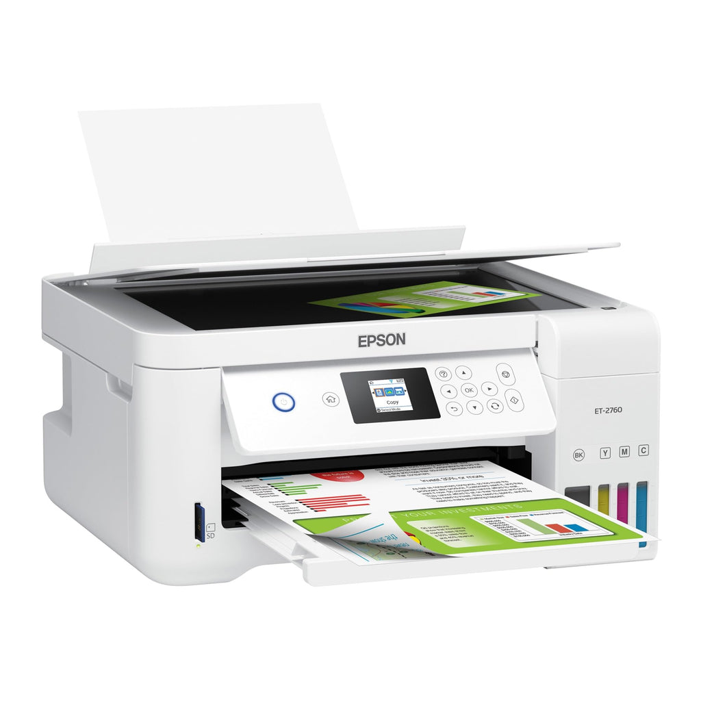 Epson EcoTank ET-2760 Wireless Color All-in-One Cartridge-Free Supertank Printer with Scanner and Copier