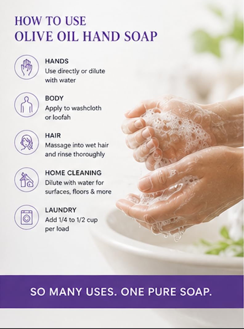 Brittanie’s Pure Castile Liquid Soap Refill, Bergamot Lime, 12 Ounce | Dish Soap, Hair & Body, Home, Gentle and Pure, Made with Natural Luxurious Oils, Vegan & Gluten Free Non-GMO