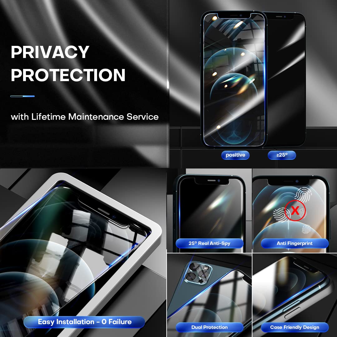 TOCOL [3 Pack] Compatible for Google Pixel 6 5G 6.4'' Tempered Glass Screen Protector & Glass Camera Lens Protector, Case Friendly, Anti-Scratch [Alignment Tool] [Fingerprint Unlock]