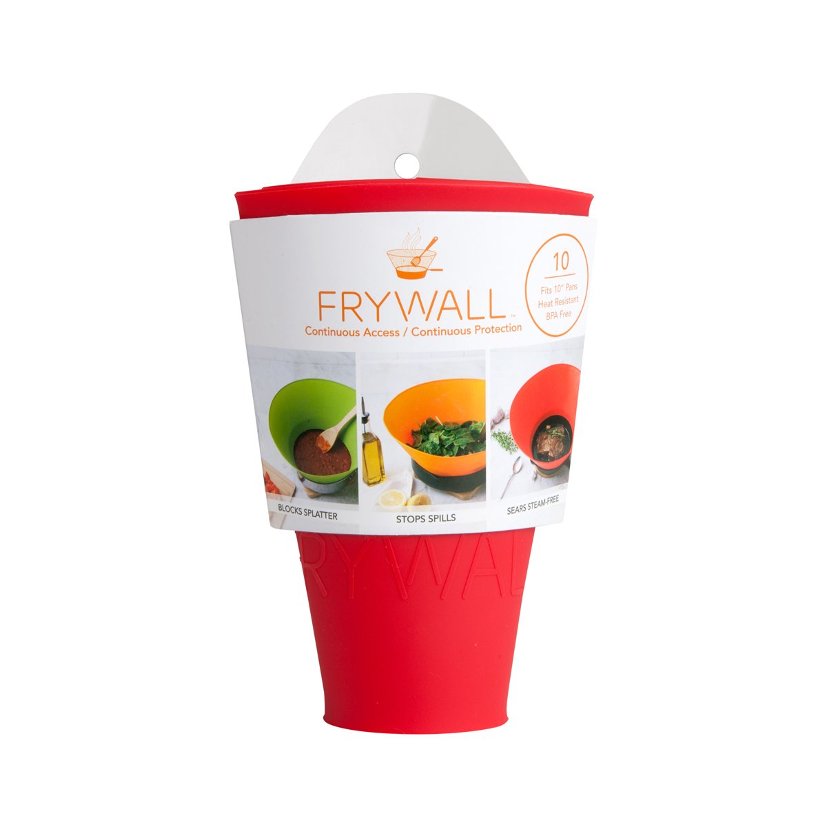 Frywall 10 (Medium) - Black - Splatter Guard, as Seen on Shark Tank