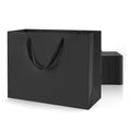Argivean Black Gift Bags With Handles: 14pcs Medium Gift Bags Bulk 8x5x10 Inch For Wedding Party Birthday Business (M,14)