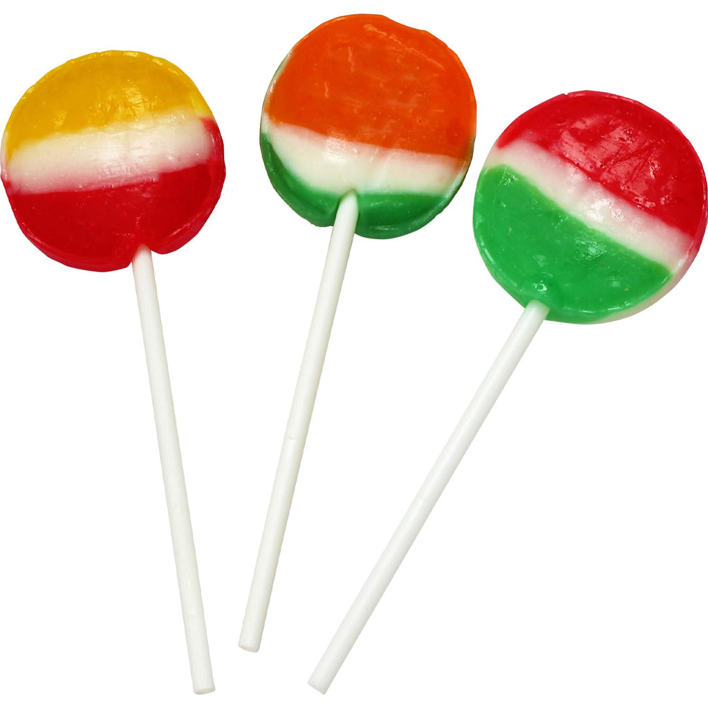 A Great Surprise Classic Lollipops - 3 Pounds - Individually Wrapped Candies - Flat Round Bulk Suckers For Kids, Doctors Office, Schools, Banks
