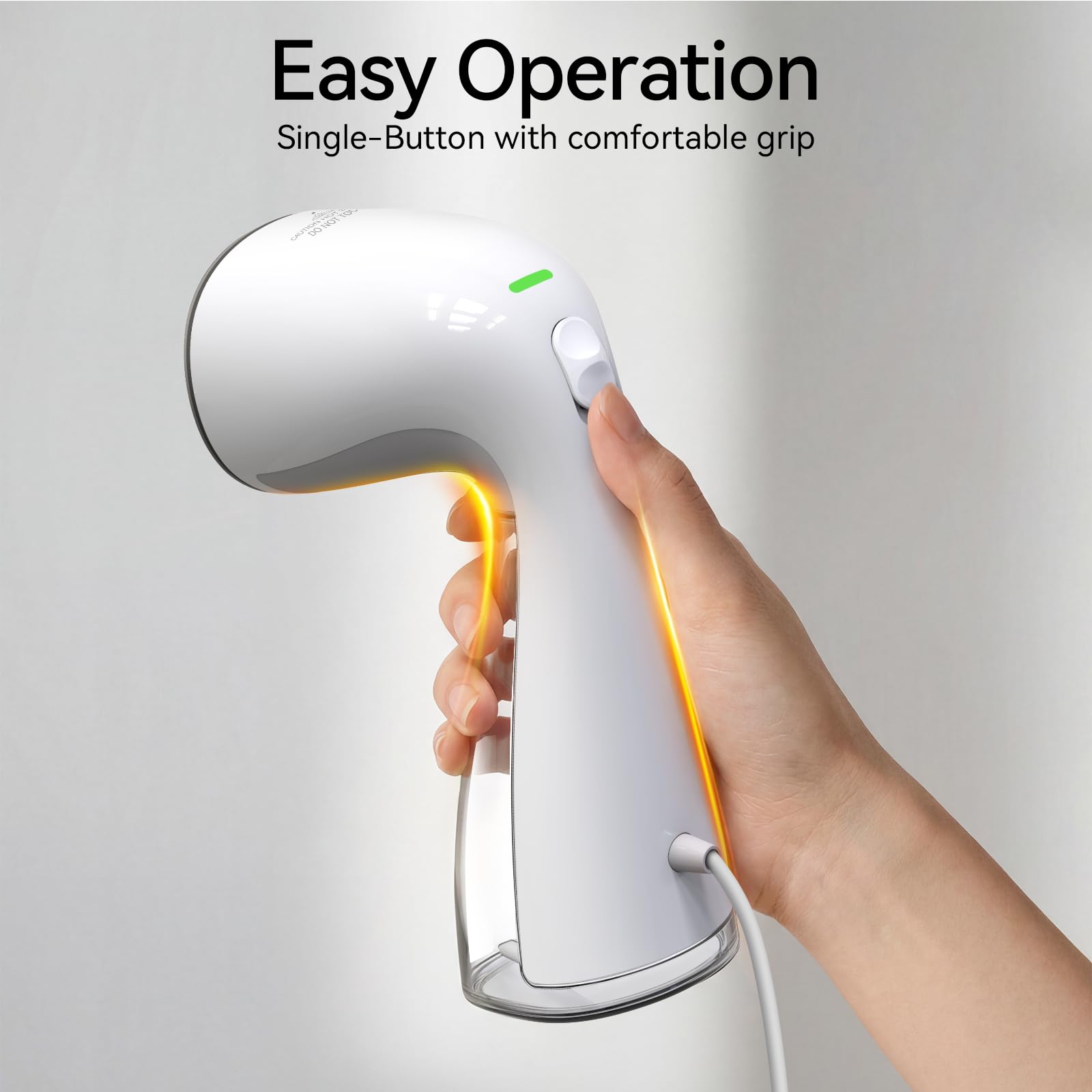 HiLIFE Steamer for Clothes, Portable Handheld Design, 240ml Big Capacity, 700W, Strong Penetrating Steam, Removes Wrinkle, for Home, Office and Travel(ONLY FOR 120V) (Olive Green)