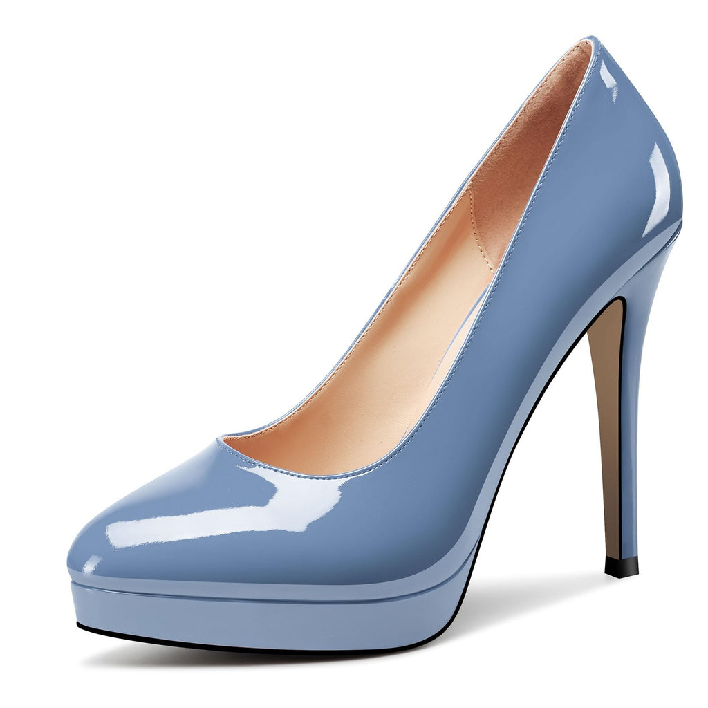 Castamere Womens High Heels Platform Pumps Slip-on Stilettos 12CM Heel Office Dress Shoes