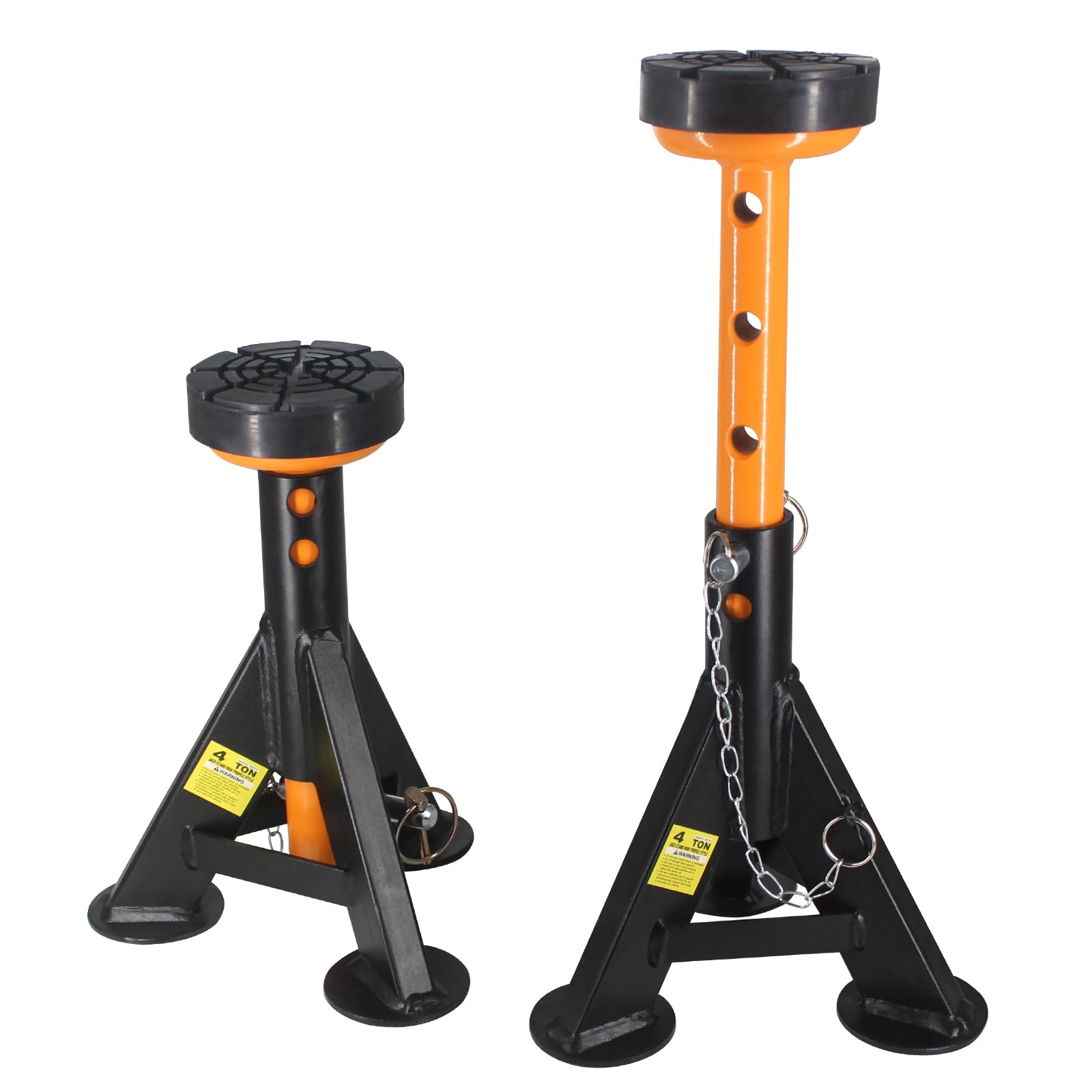 BESTOOL Heavy Duty Jack Stand，Low Profile Car Jack Stand with Security Locking Pins-4ton (8000Ibs) Capacity, 2 Pack