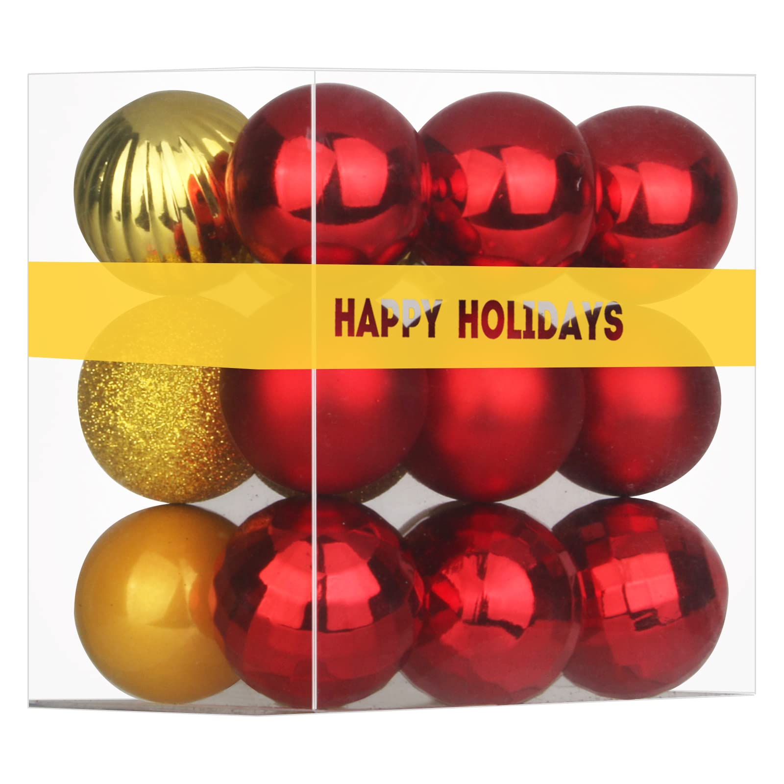 Bubblegun Pink 1.6" Small Christmas Balls Christmas Tree Decoration Ornaments Shatterproof Hanging Balls for Birthday Halloween Holiday Wedding Decorations Set of 12pcs