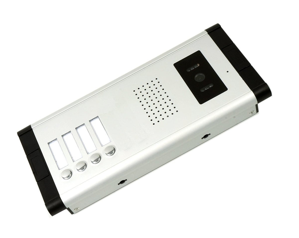 2 Units Apartment Video Intercom System, 7 Inch Monitor Wired Video Doorbell Door Phone Kits, Indoor Outdoor IR Camera, Monitoring, Unlock, 2 Way Intercom for Home Apartment