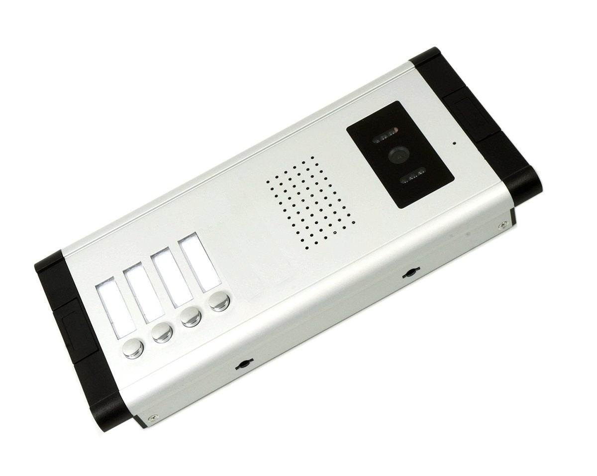 2 Units Apartment Video Intercom System, 7 Inch Monitor Wired Video Doorbell Door Phone Kits, Indoor Outdoor IR Camera, Monitoring, Unlock, 2 Way Intercom for Home Apartment