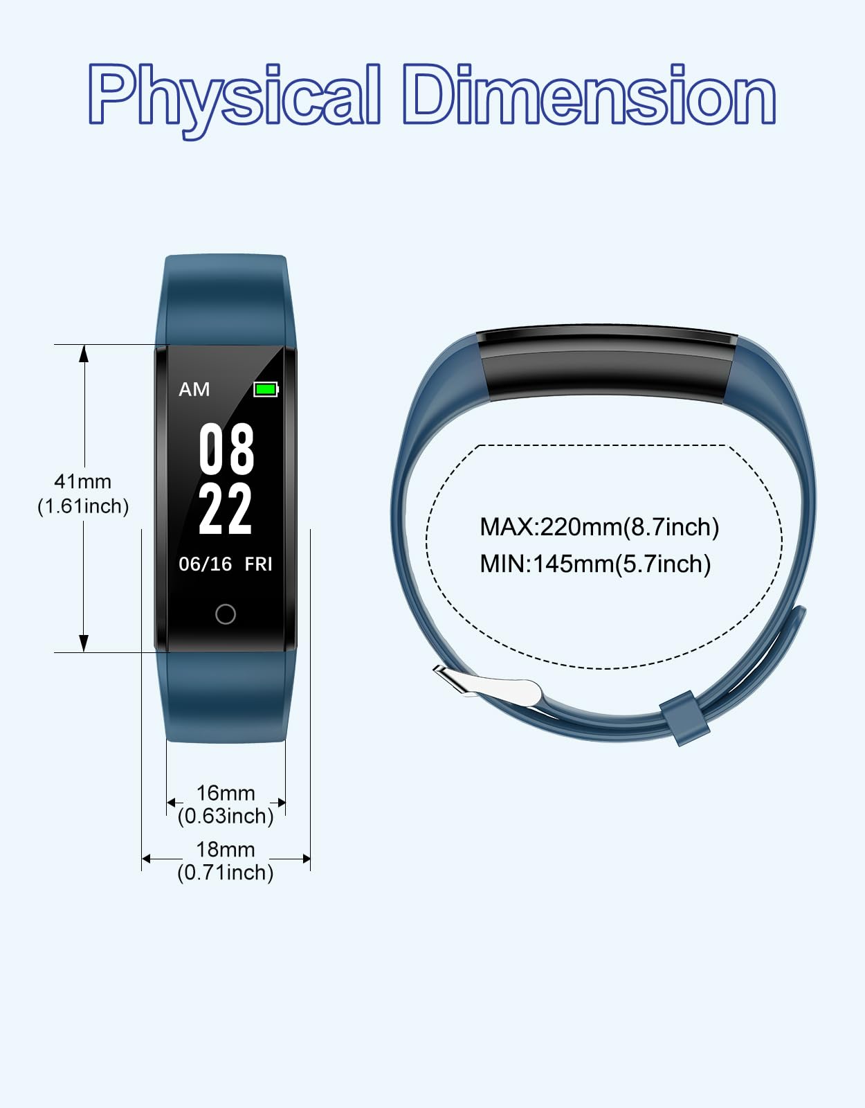 GRV Fitness Tracker Non Bluetooth Fitness Watch No App No Phone Required Waterproof Pedometer Watch with Steps Calories Counter Sleep Tracker for Men Women Parents