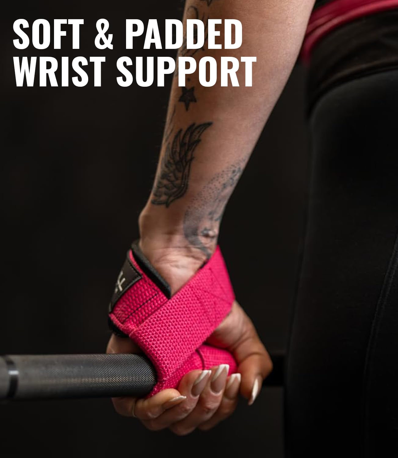 Lifting Wrist Straps for Weightlifting (1 Pair) – Padded Lifting Straps for Deadlifts, Powerlifting, Strength Training & Bodybuilding – Gym Straps for Men & Women