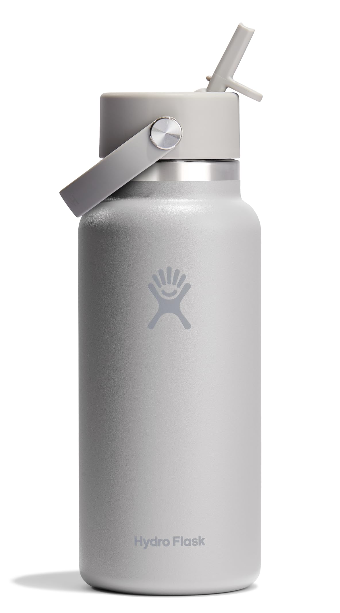 Hydro Flask Water Bottle - Insulated Stainless Steel - Wide Straw Lid, Non Spill, Leakproof in 24 Oz Forest Green Arc