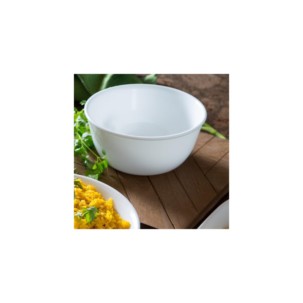 Corelle 3125 Vitrelle Glass Winter Frost Cereal Bowl, White, 18 oz, Pack of 6