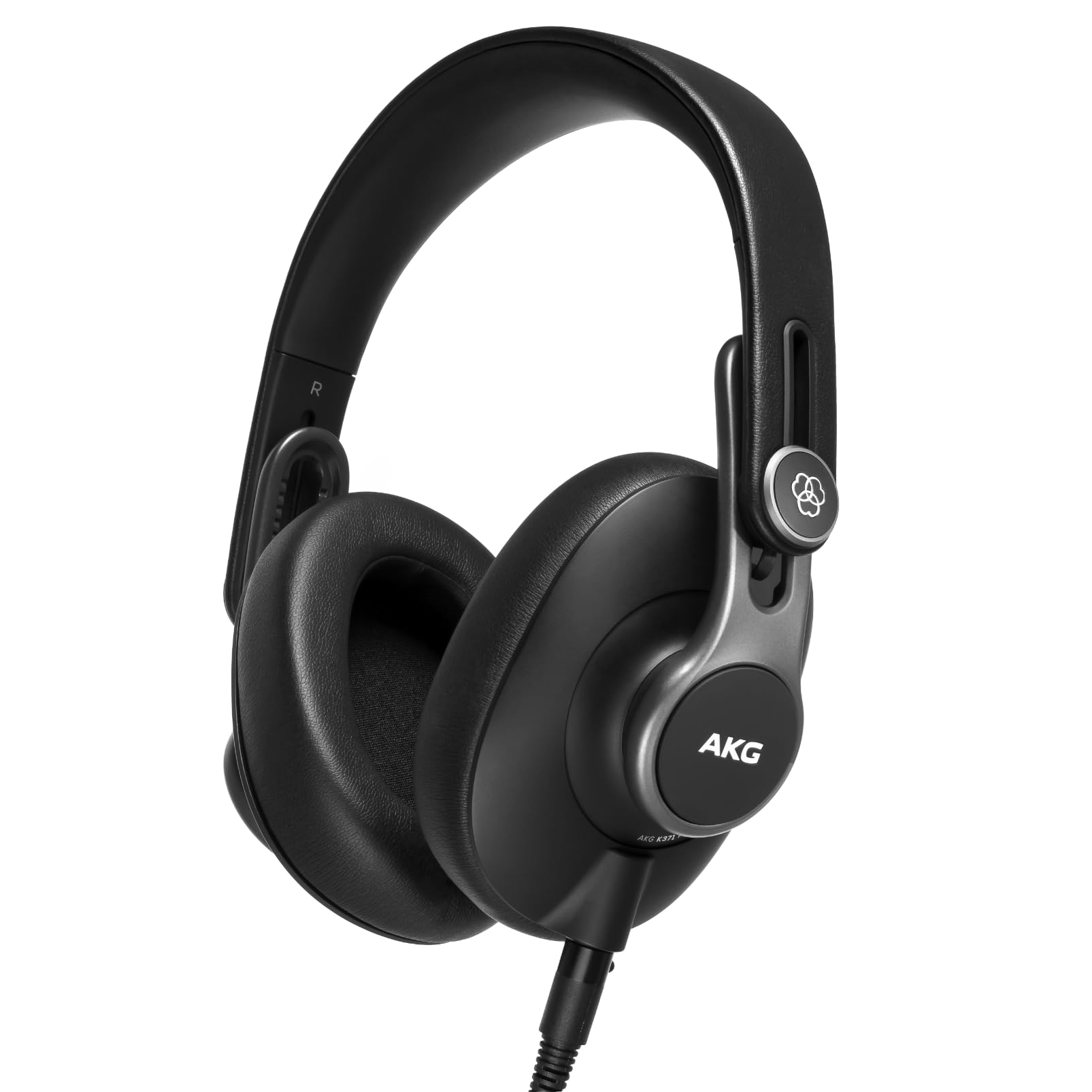 AKG Pro Audio K361 Wired, Over-Ear, Closed-Back, Light Weight, Foldable, Professional Recording Studio Headphones, Studio Monitor Mixing, Podcast, DJ Stereo Headsets, Black