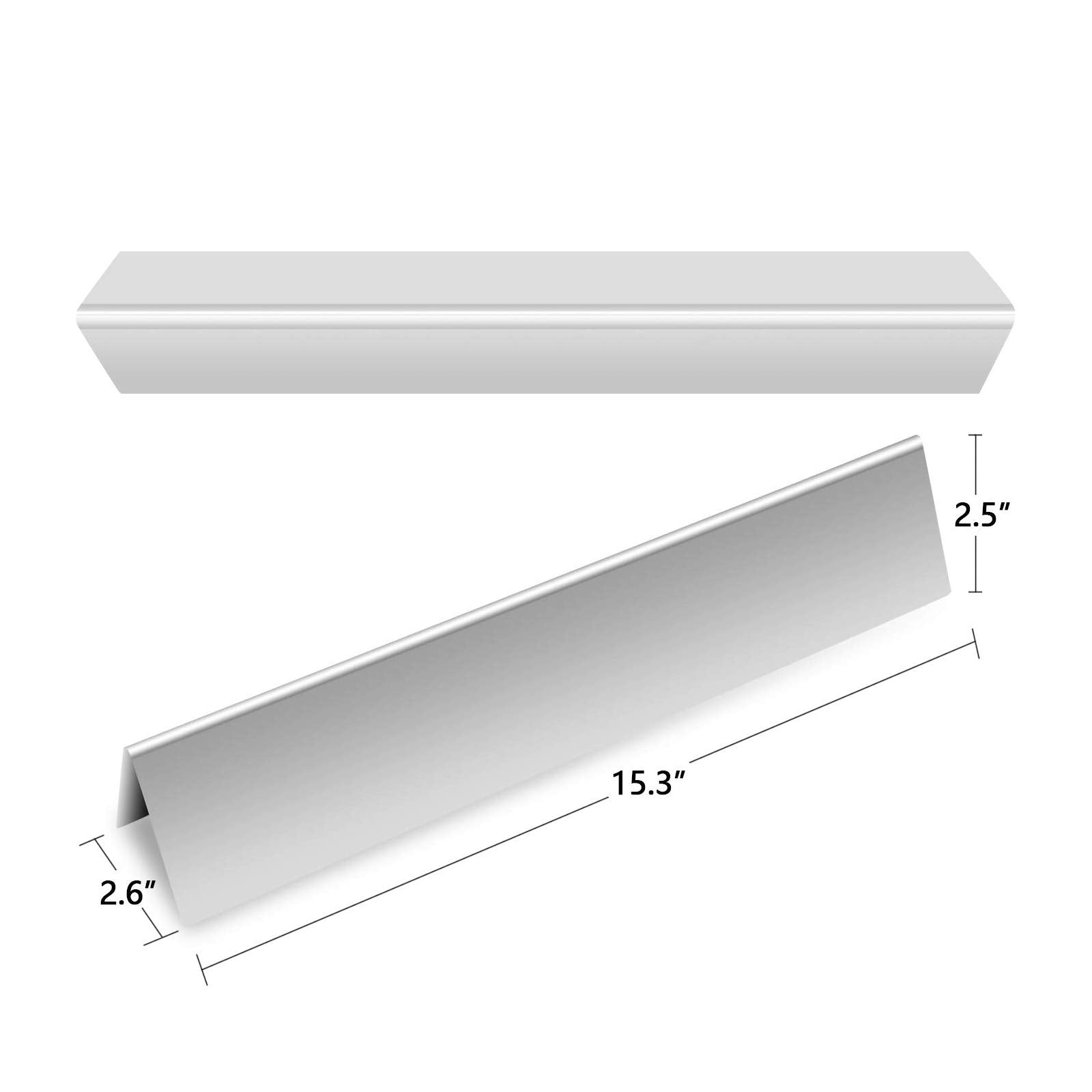 Hongso 21.5 Inch Flavorizer Bars 7535 for Weber Genesis Silver A, Spirit 200 Series E210 S210 (with Side Mounted Control), Spirit 500 Gas Grill Models, Heat Plate Replacement 7534 65902 8217, 5-PC