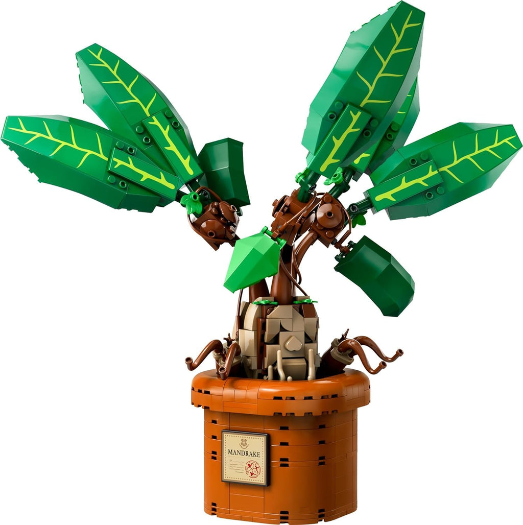 LEGO Harry Potter Mandrake Figure & Pot Plant Toy, Harry Potter Collectible Gift Idea for Kids, Magical Creature Playset for Room décor, Harry Potter Toy for 10 Year Old Girls, Boys or Any Fan, 76433