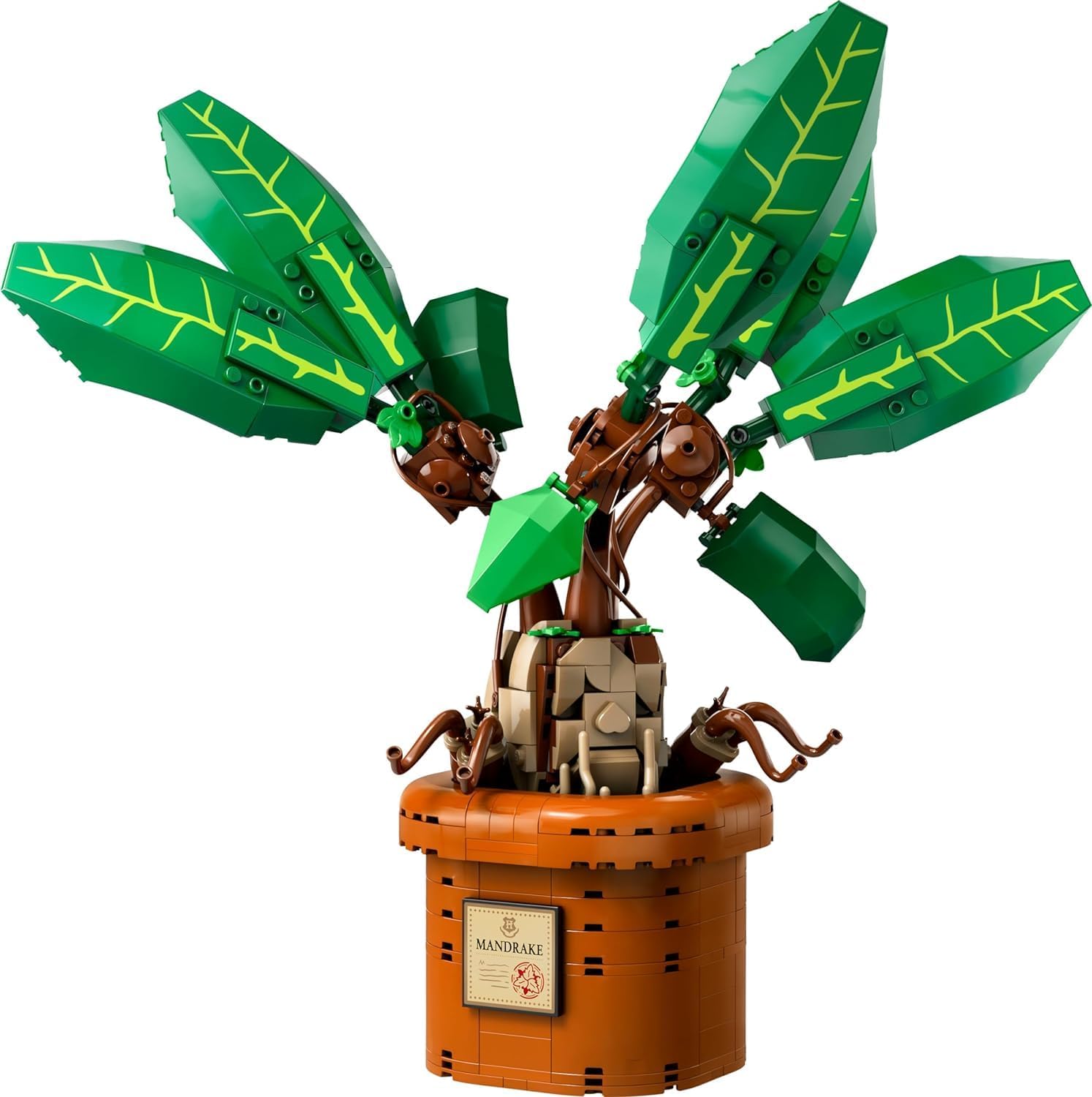 LEGO Harry Potter Mandrake Figure & Pot Plant Toy, Harry Potter Collectible Gift Idea for Kids, Magical Creature Playset for Room décor, Harry Potter Toy for 10 Year Old Girls, Boys or Any Fan, 76433