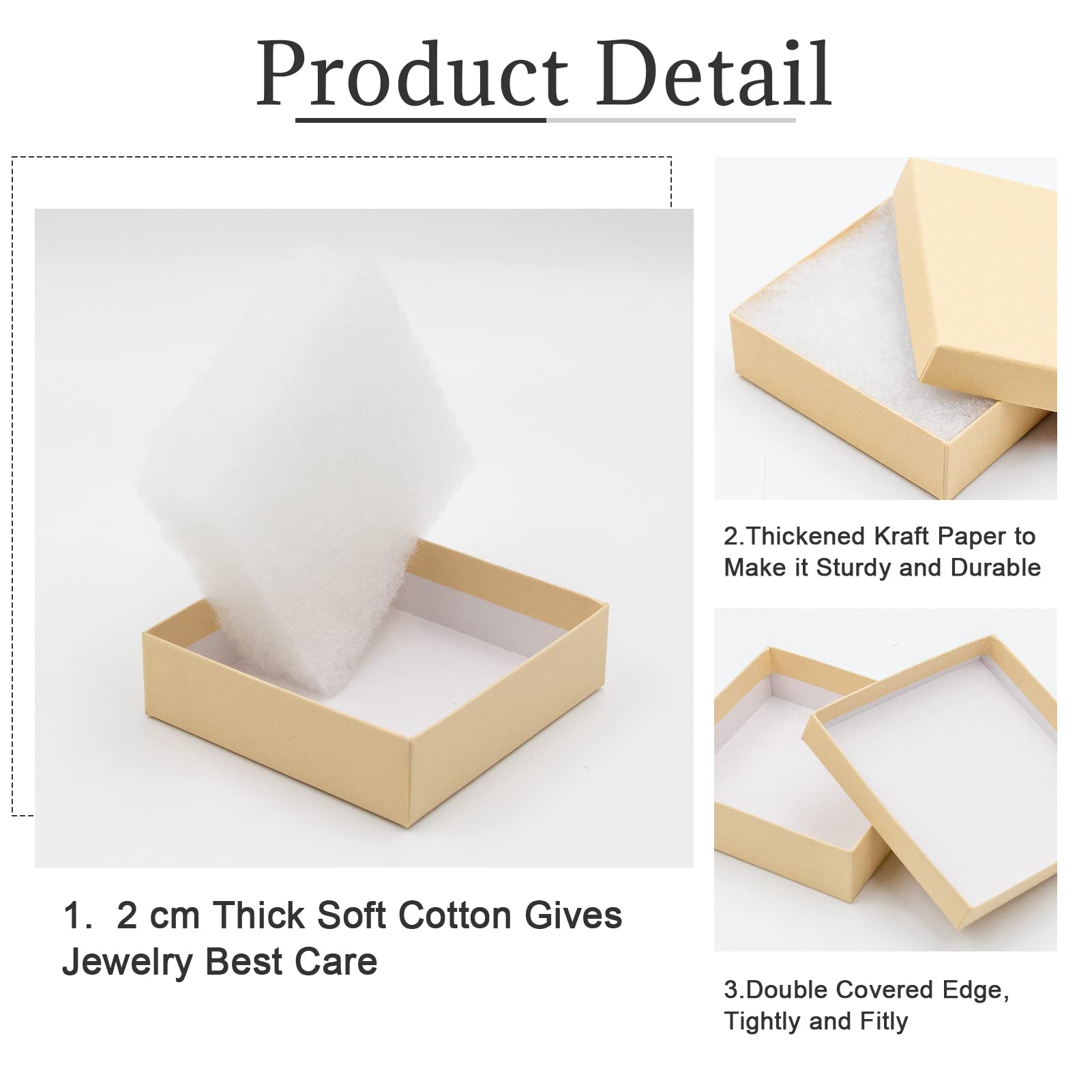 Cardboard Jewelry Black Gift Boxes 20 Pack3.5×3.5×1 inches, its apply to displaying necklaces, rings, bracelets, earrings