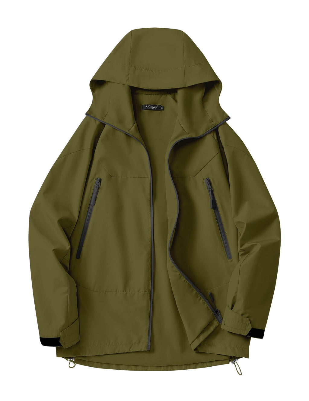 Avoogue Rain Jacket for Women Waterproof Lightweight Rain Coat Hiking Windbreaker Jacket with Hood
