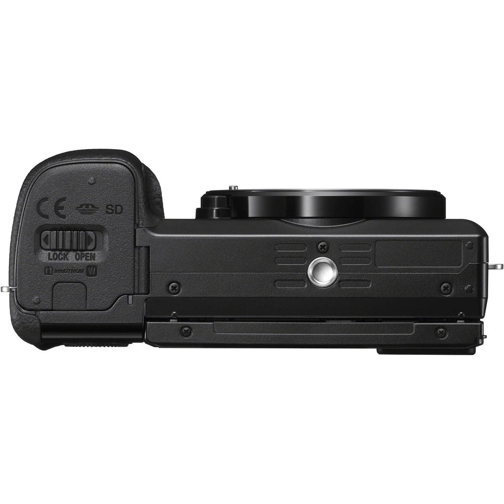 Sony ILCE6100KB Alpha 6100 Mirrorless 4K Video Camera with E PZ 16-50mm Lens - Black
