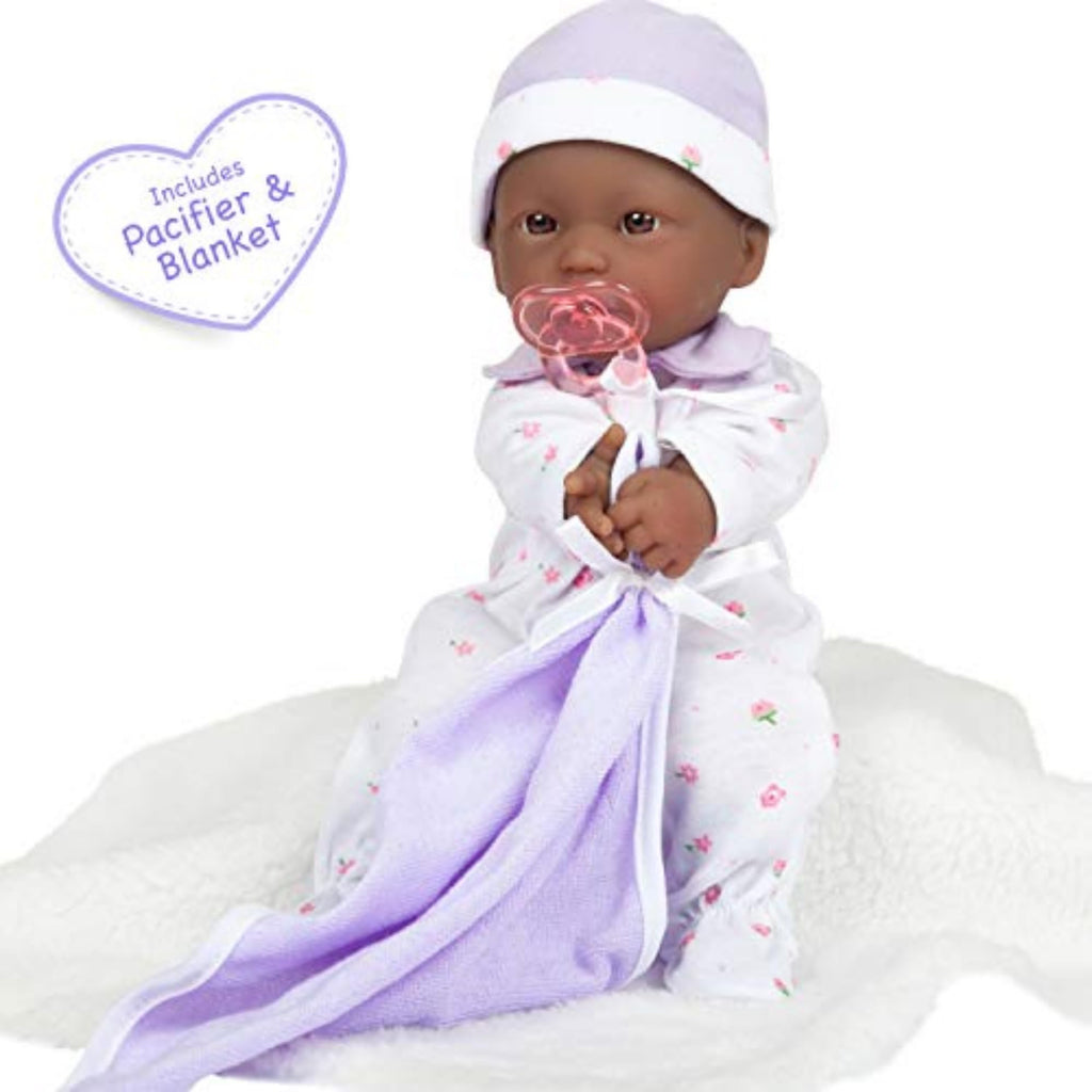 JC Toys La Baby Caucasian Baby Doll Set – 11 Inch Soft Body Doll with Accessories Including a Removable Blue Outfit – Small Baby Doll Toy for Children 12 Months and Older