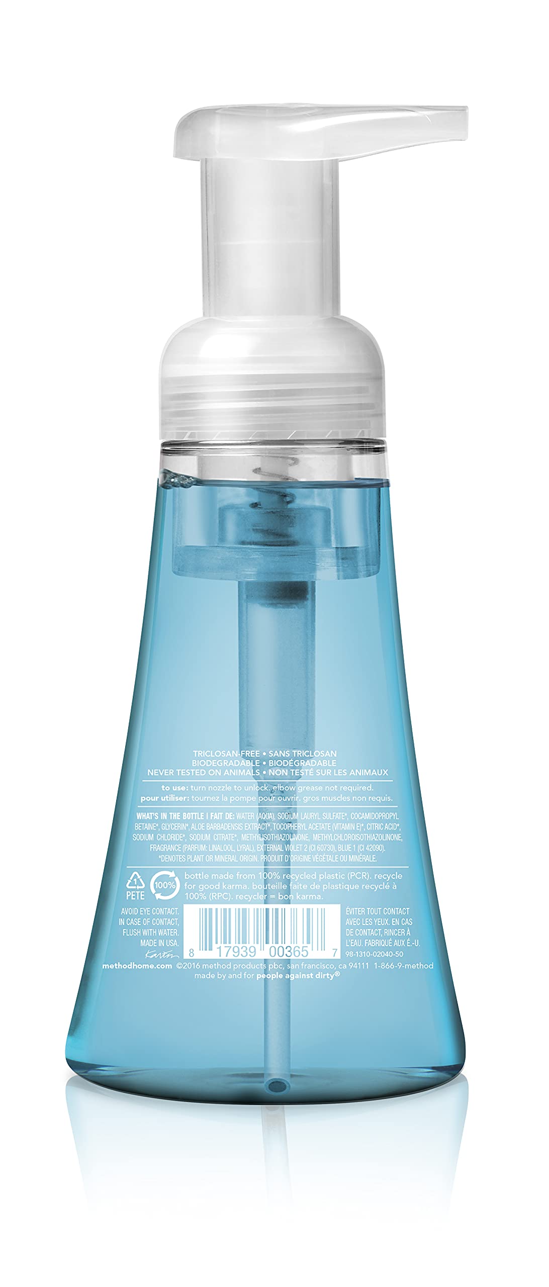 Method Foaming Hand Soap, Sea Minerals, Paraben and Phthalate Free, 10 fl oz (Pack of 3)