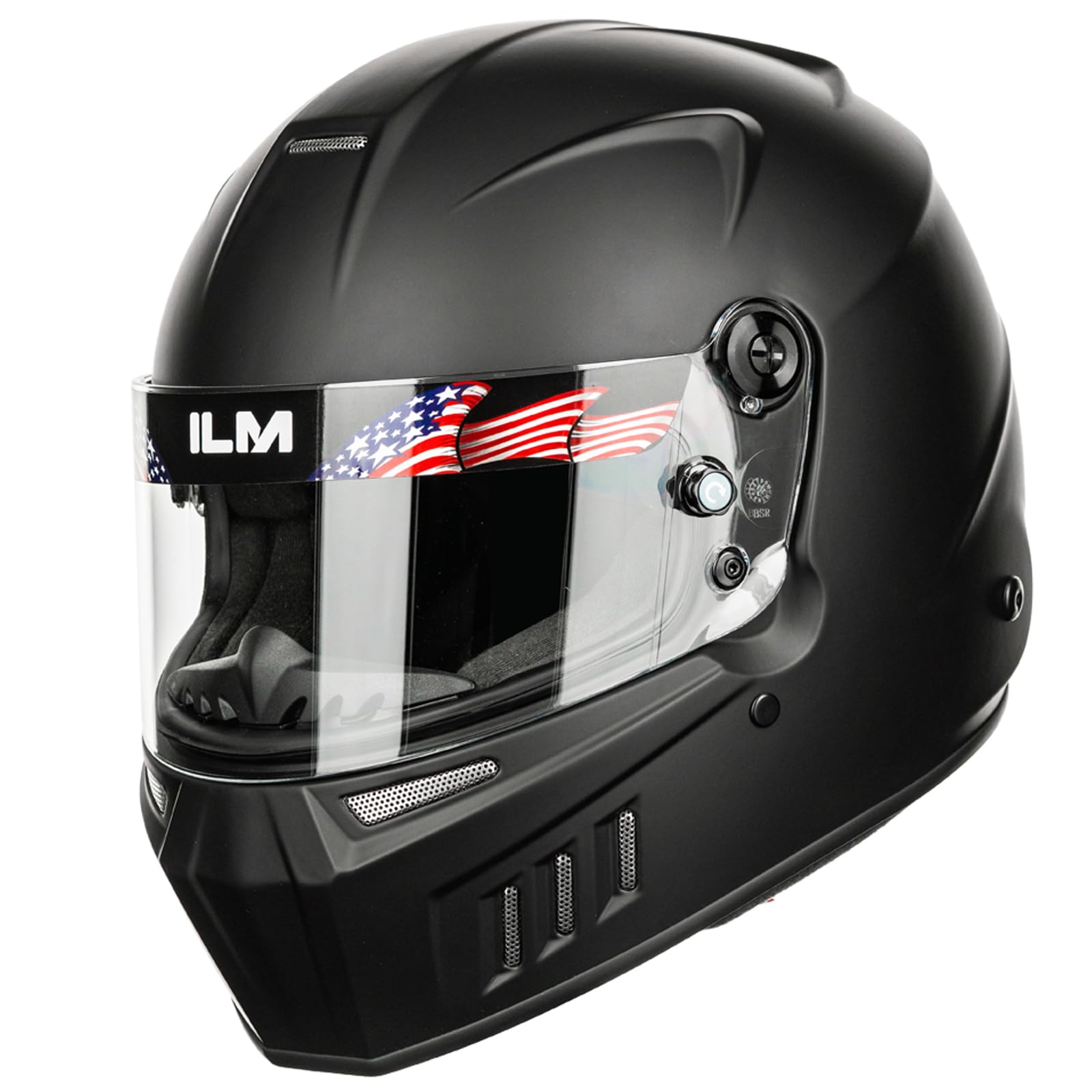 ILM Snell SA2025 Full Face Auto Racing Helmets Lightweight Fiberglass for Adult Men and Women Model 890