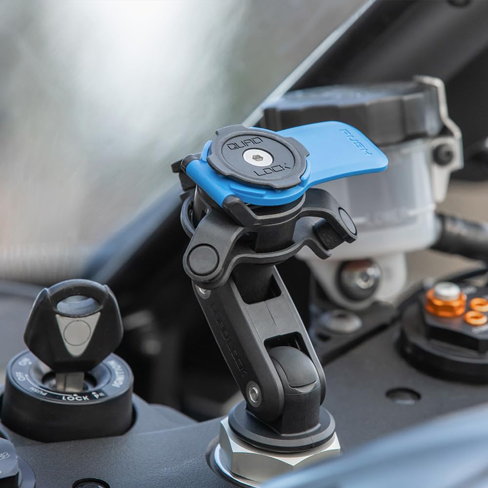 Quad Lock Motorcycle Handlebar Mount Kit with Vibration Dampener and MAG Phone Case for Samsung Galaxy S23