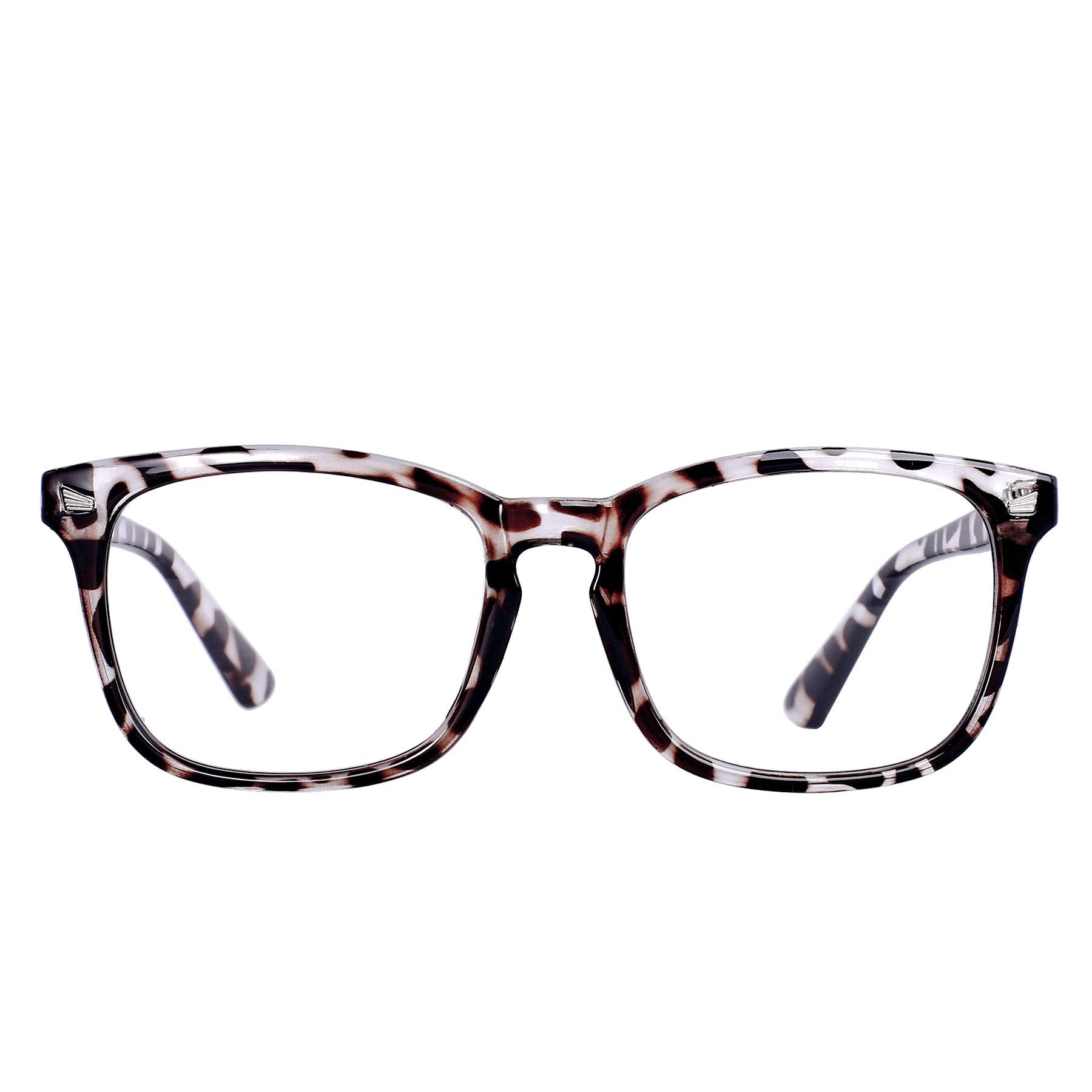MAXJULI Blue Light Blocking Glasses,Computer Reading/Gaming/TV/Phones Glasses for Women Men(Transparent)