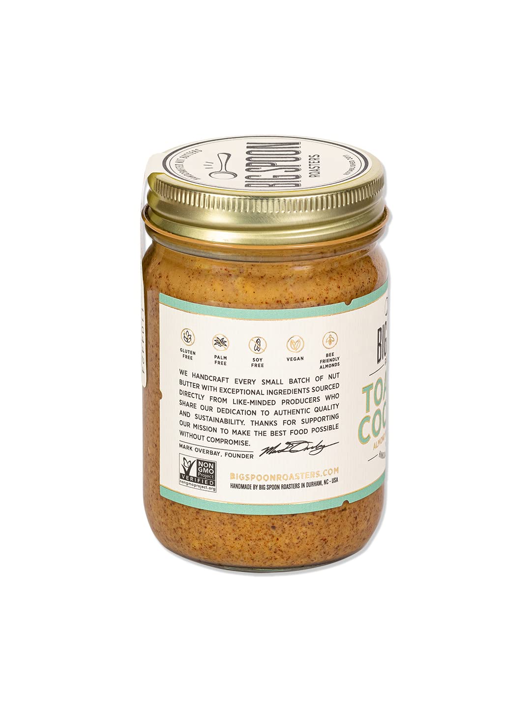 Big Spoon Roasters Carrot Cake Almond Butter With Sea Salt - Keto Friendly, Low Sugar Almond Butter - Crunchy & Bee-Friendly Almonds - Gourmet, Vegan Almond Nut Butter - 13 Ounces