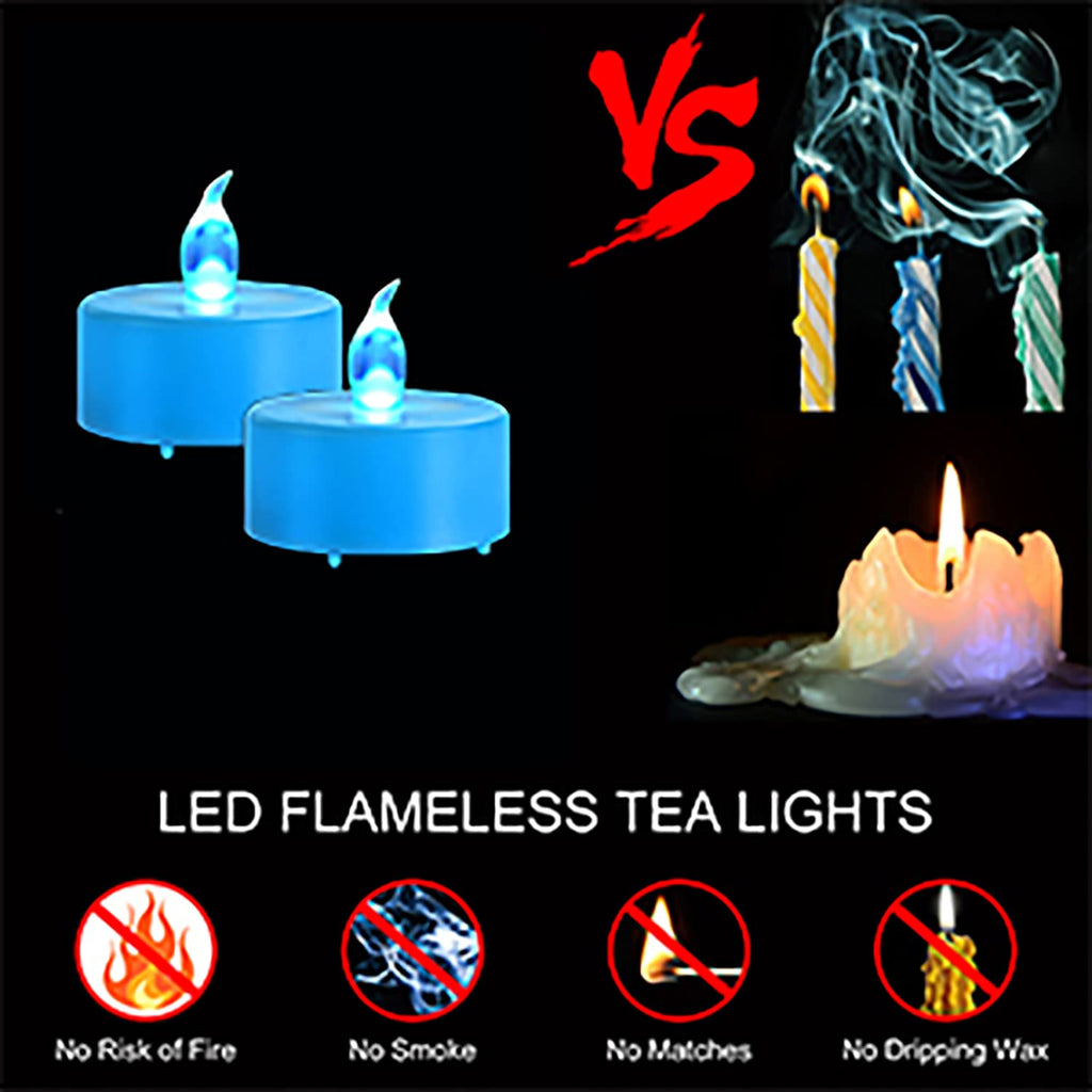 Tea Light Candles with Remote Control,Flickering Flameless LED Candle,Long Lasting 400+Hours,Battery Operated with Timer for Home Decoration Seasonal &Festival Celebration Warmyellow (5pcs)