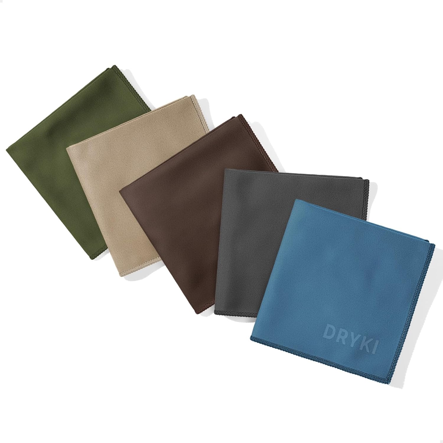 DRYKI Sweat Absorbing Handkerchiefs - The Original Sport Microfiber Hankies for Wicking Sweat from Hands, Face, Body