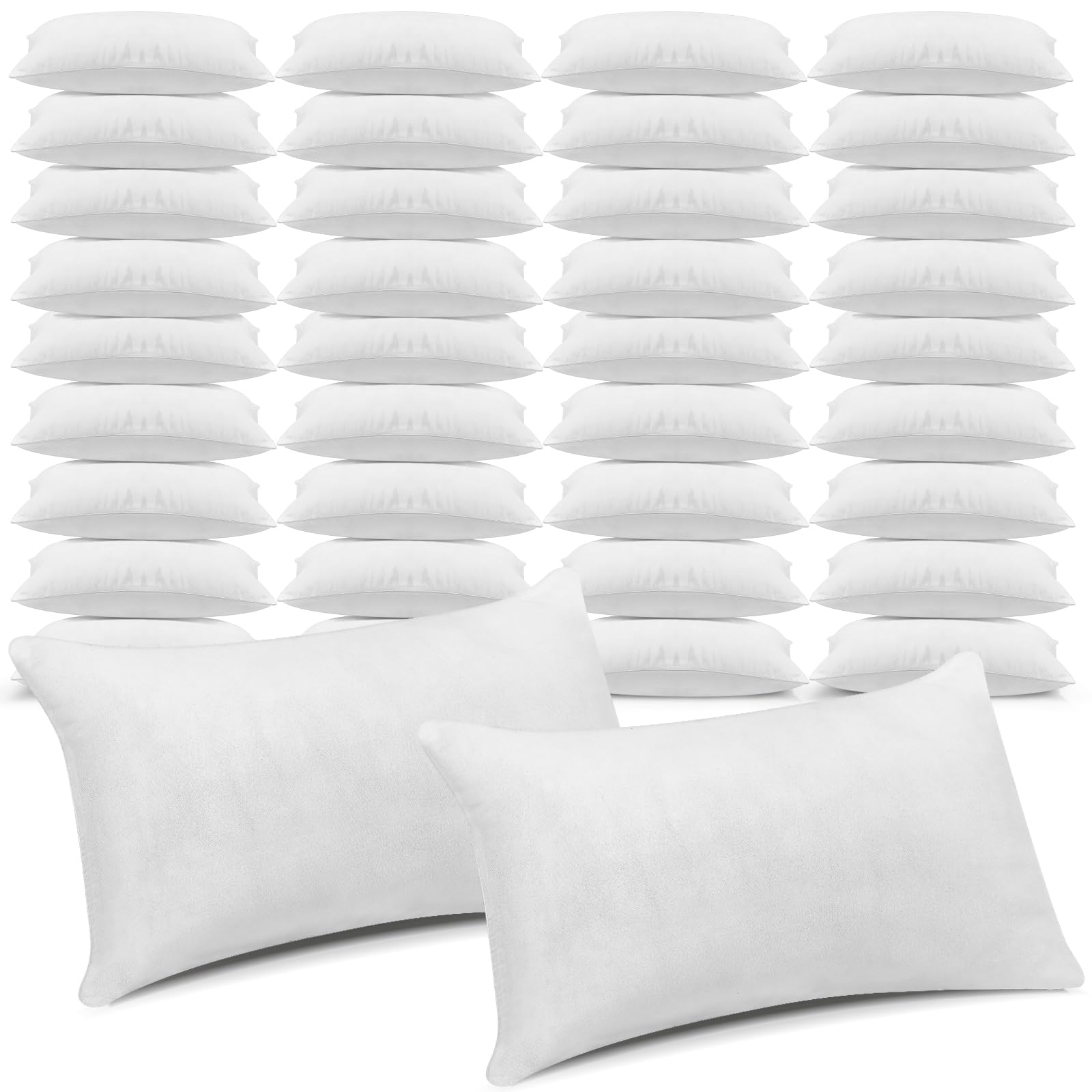 Macarrie 12 Pcs Queen Size Pillows for Sleeping Standard Size Inserts Hotel Bed Pillows Bulk for Stomach Back and Side Sleepers Machine Washable (20 x 26 Inches)