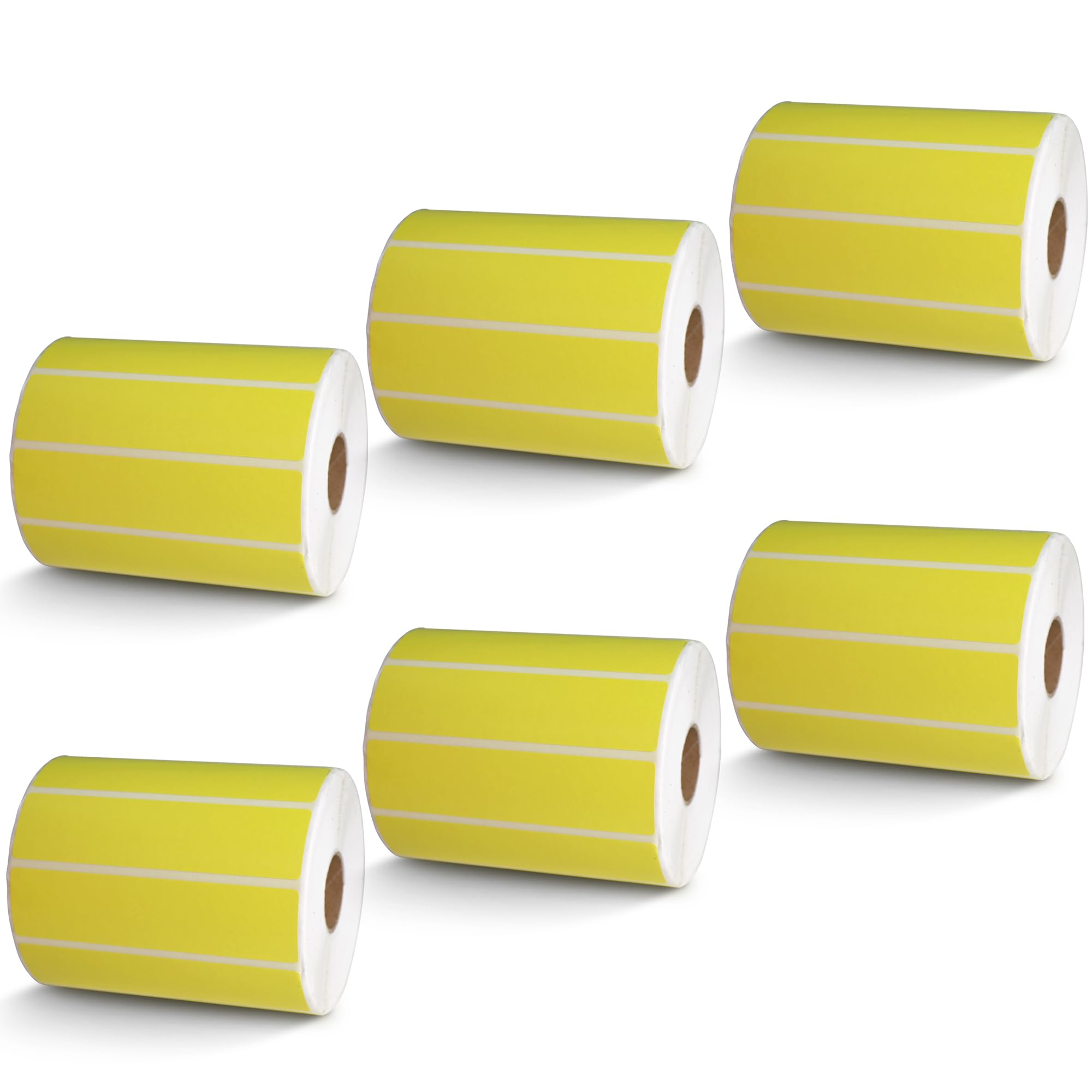 BETCKEY - 1" x 0.5" Small Labels Compatible with Zebra & Rollo Label Printer, Premium Adhesive & Perforated[Light Blue, 6 Rolls, 14580 Labels]
