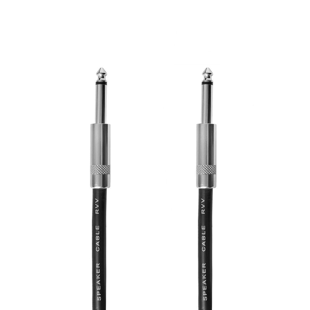 2Pcs 3 Feet Professional Speaker Cables, Pair 3 ft 12 Gauge 1/4 Inch Male Audio Amplifier Connection Heavy Duty Cord Wire