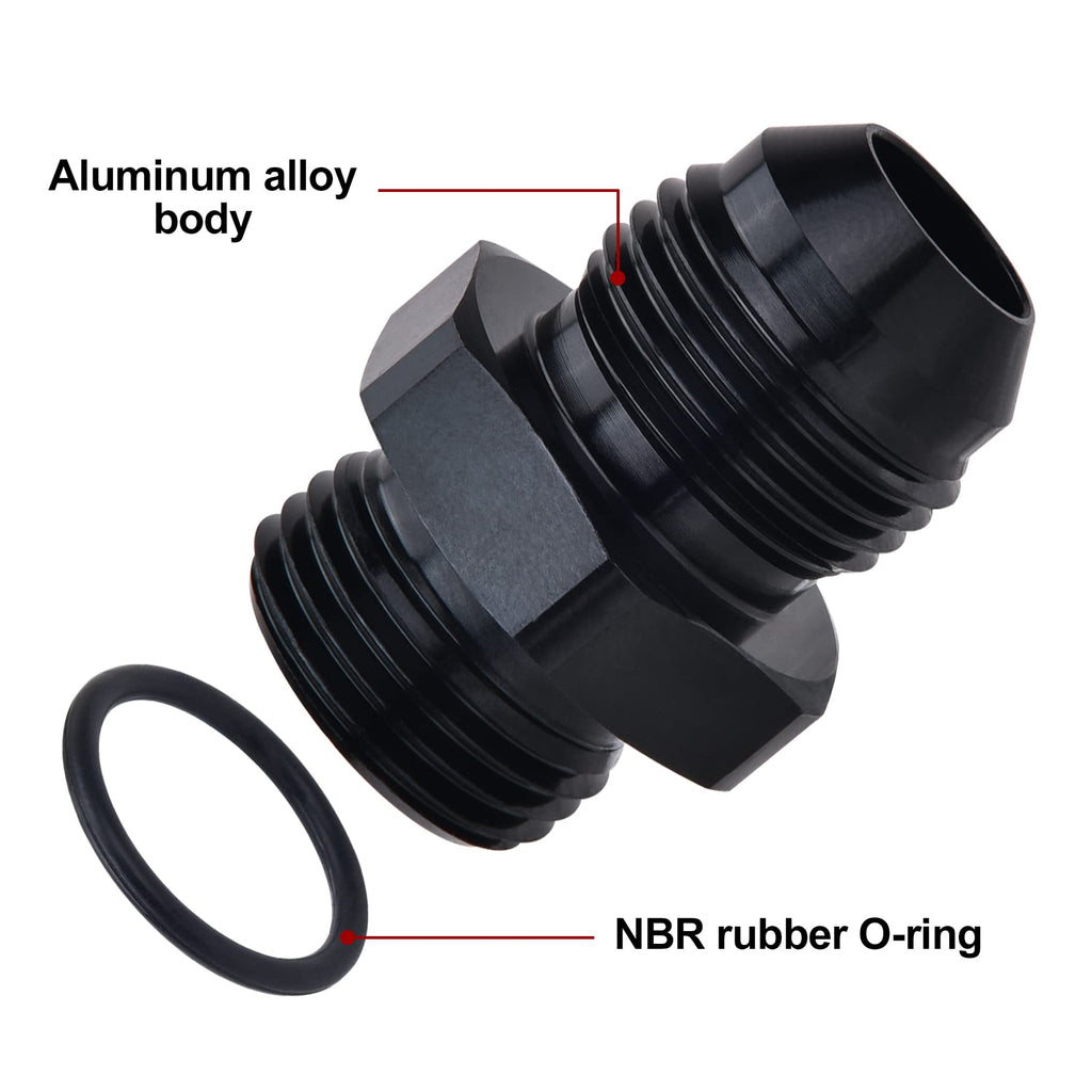 EVIL ENERGY 3AN Flare to AN3 ORB Male O-Ring Fitting Adapter