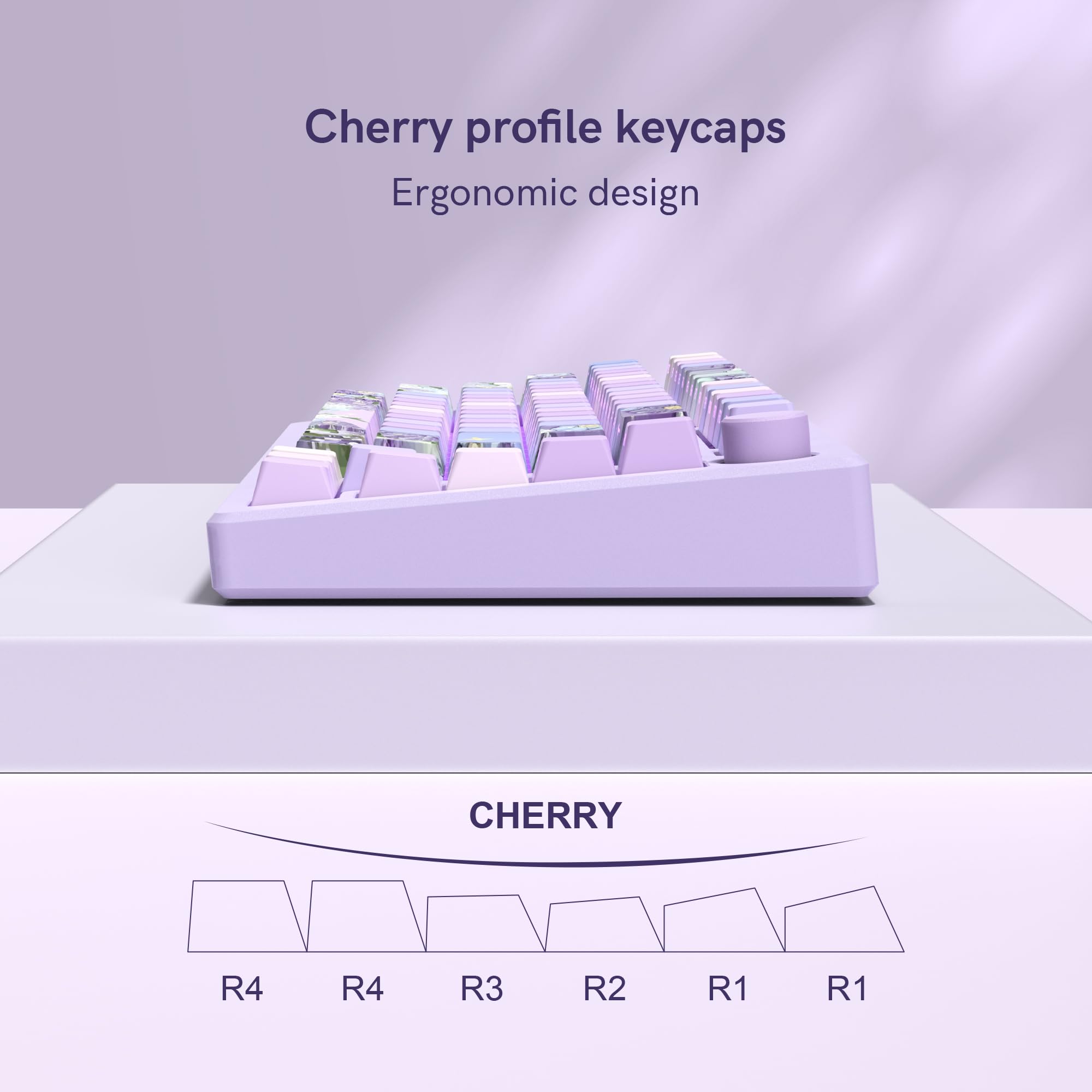 dagaladoo Black Topographic keycaps Double Shot PBT keycaps Shine Through Keyboard Keys Side Printed Key caps Cherry Profile Custom keycap Set for100%, 75%, 65%, 60% US Layout Mechanical Keyboard