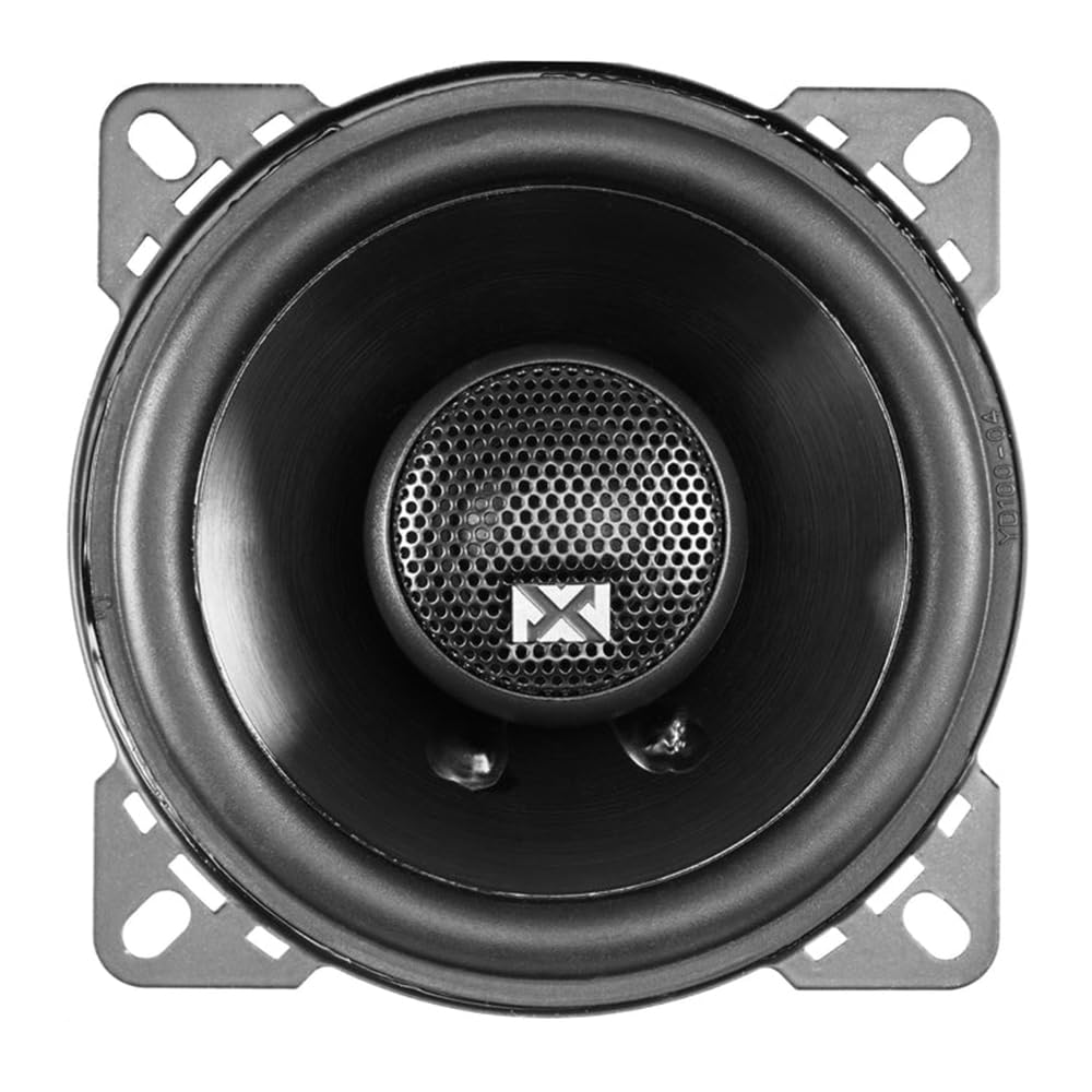 NVX NSP35 3.5" Car Speakers, 200W Max, 70W RMS, 2-Way Coaxial w/Silk Dome Tweeters & Built-in X-Overs, Easy to Install in Cars/Trucks/Doors (Pair)