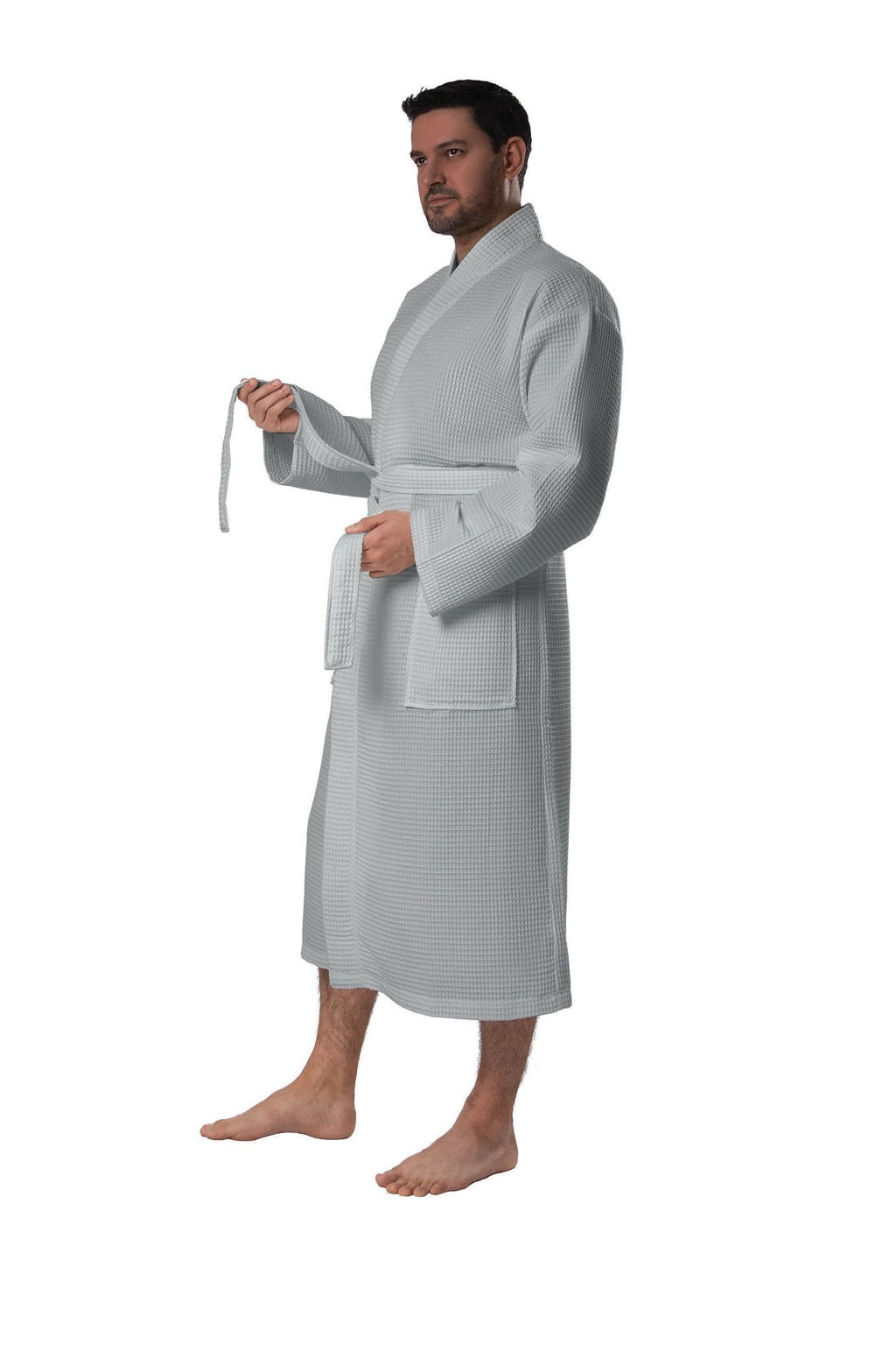 BAGNO MILANO Mens Robes, Waffle Robes For Men, Turkish Cotton Mens Bathrobes
