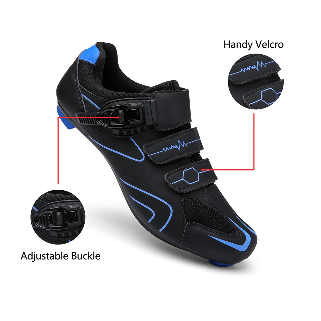 Mens Womens Cycling Shoes Compatible with Peloton Indoor Bicycle Pedals Clip in Road Bike Shoes Pre-Installed with Look Delta Cleats