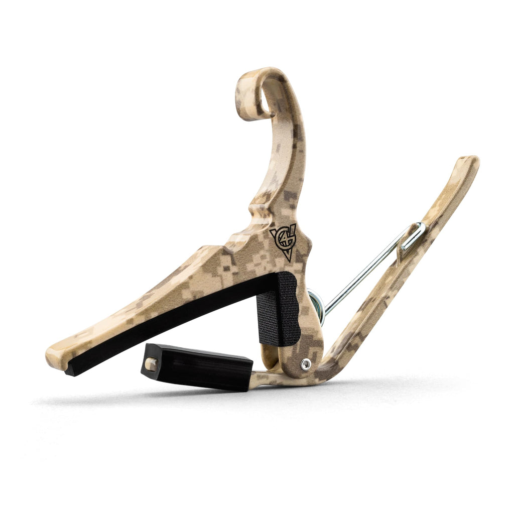 Kyser Musical Products Quick-Change Guitar Capo, KG6ABA, Abalone - For 6-String Acoustic Guitars, Made in USA, Quality, Strong, Lightweight, Quick & Easy Key Changes, Innovative, Perfect Fit