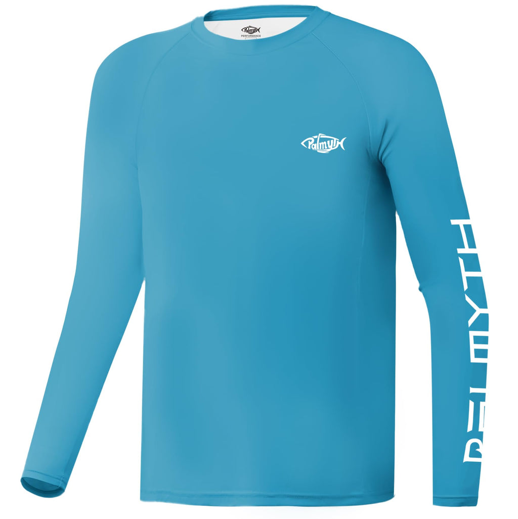 Palmyth Boys Fishing Shirt Youth Long Sleeve T-Shirt UPF 50+ Sun Protection
