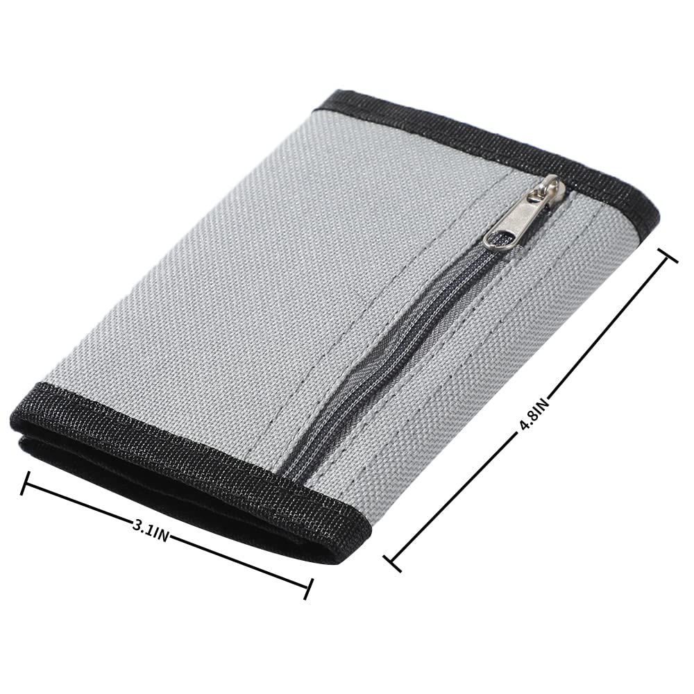 Leyeve wallet,Teen Wallet with Coin Pocket,Kids Wallets for Girls,RFID Trifold Canvas Outdoor lovely cartoon Wallet for Kids-Wallet with Magic Sticker - Alpaca
