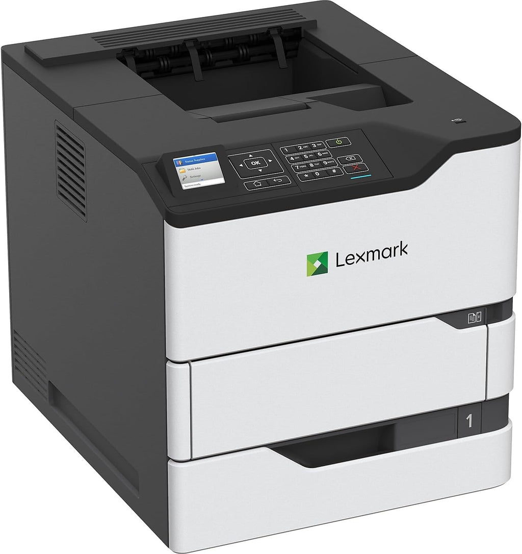 Lexmark MS823dn Monochrome Laser Printer for Office, Two-Sided Printing, Print Speed 65 ppm, 2.4 inch Color LCD Display, 1200 DPI, Black/Grey (50G0200)