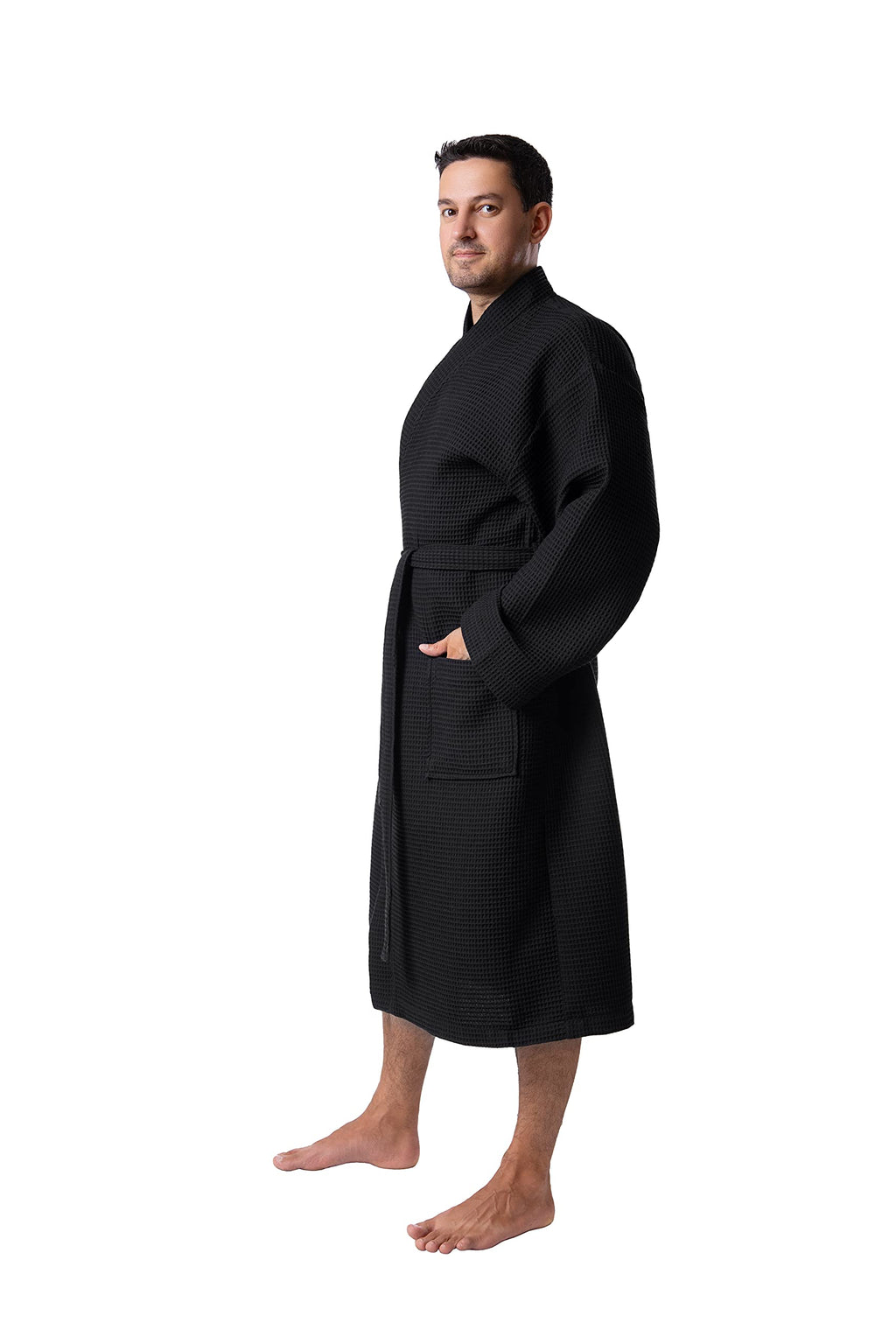 BAGNO MILANO Mens Robes, Waffle Robes For Men, Turkish Cotton Mens Bathrobes