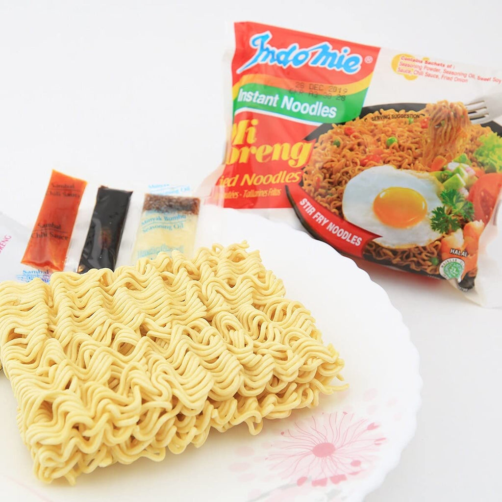 Indomie Mi Goreng Instant Stir Fry Noodles, Halal Certified, Original Flavor ( Pack Of 15),